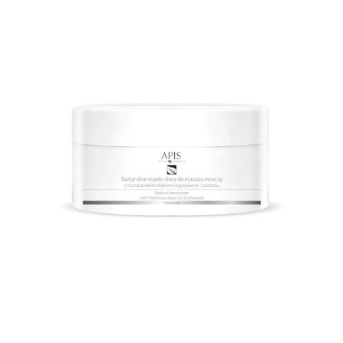 Apis Professional Naturalne Masło Shea do Masażu Twarzy z Olejkiem Arganowym 100g
