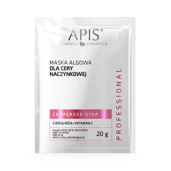 Apis Professional Maska algowa dla cery naczynkowej z dziką różą i wit. C Couperose-Stop 20g