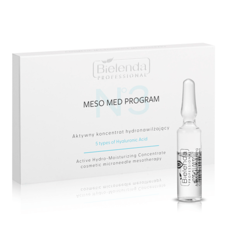 Bielenda Professional Meso Med Program Zestaw aktywnych koncentratów hydronawilżających 10x3ml
