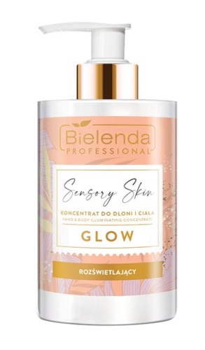Bielenda Sensory Skin Glow Rozświetlający krem do dłoni i ciała 300ml