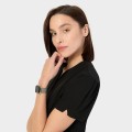 Fartuch kosmetyczny czarny AMELIA wiązany  1szt. rozmiar 38
