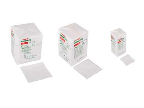 Kompresy gazowe niejałowe 100szt. 5 cm x 5 cm