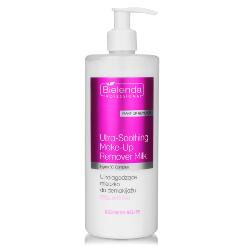Bielenda Professional REDNESS RELIEF Ultra-łagodzące mleczko do demakijażu twarzy, oczu i ust 500ml