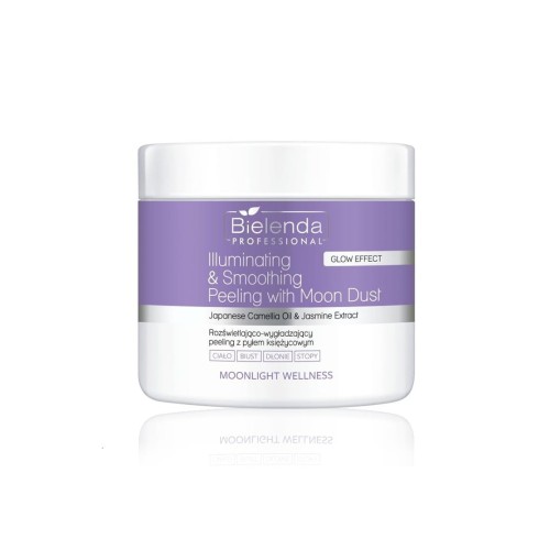 Bielenda Professional MOONLIGHT WELLNESS Rozświetlająco-wygładzający peeling z pyłem księżycowym 550g