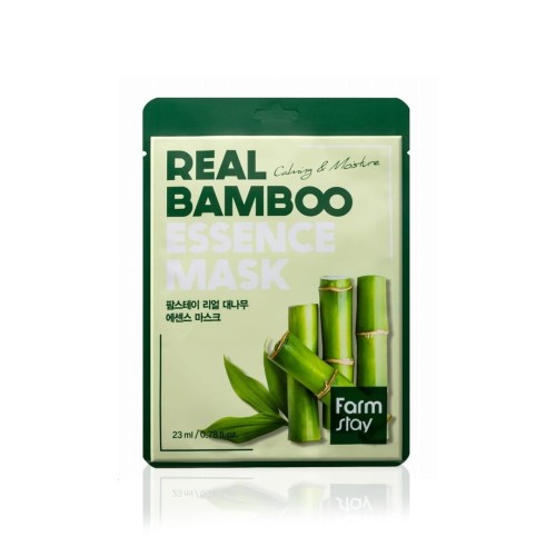 Farmstay Real Bamboo Essence Mask -  Maska z Ekstraktem z Bambusa 1szt.