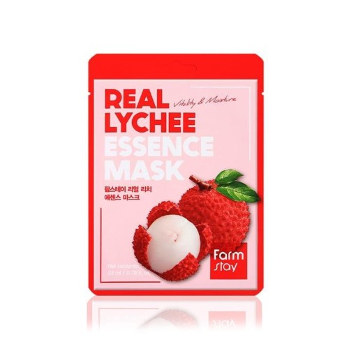 Farmstay Real Lychee Essence Mask - Maska z Ekstraktem z Liczi 1szt.