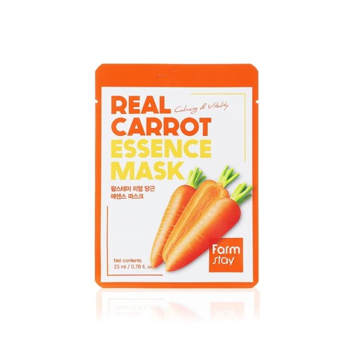 Farmstay Real Carrot Essence Mask -  Maska z Ekstraktem z Marchwi 1szt.