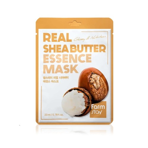 Farmstay Real Shea Butter Essence Mask - Maska z Ekstraktem z Masła Shea 1szt.