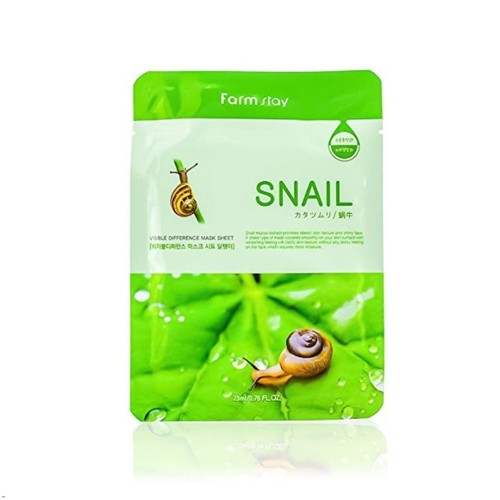 Farmstay Visible Difference Mask Sheet Snail - Maska w Płacie 1szt.