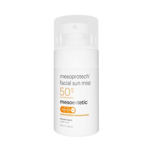 Mesoestetic Mesoprotech Sun Mist - Mgiełka do twarzy z filtrem SPF50 50ml