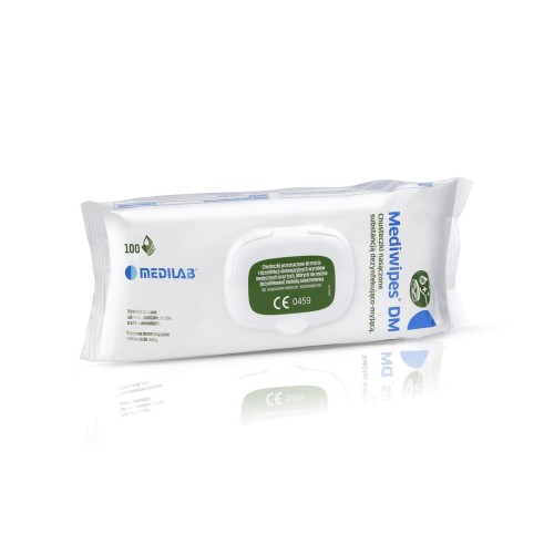 Medilab Mediwipes DM Premium – chusteczki do dezynfekcji powierzchni flow-pack 100 szt.