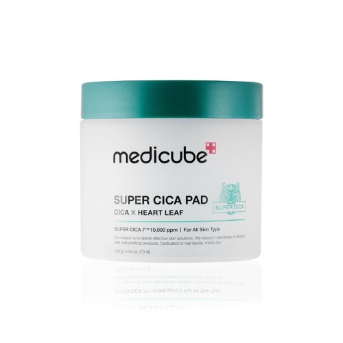 Medicube Super Cica Pad - Kojąco-złuszczające płatki z wąkrotą azjatycką 70 sztuk