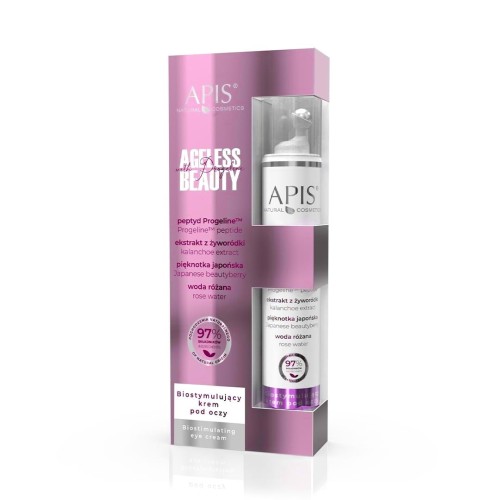 Apis AGELESS BEAUTY WITH PROGELINE Biostymulujący krem pod oczy z progeliną 10ml 