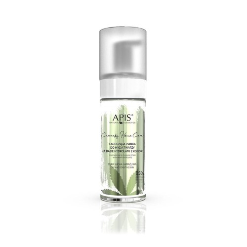 Apis CANNABIS HOME CARE Łagodząca pianka do mycia twarzy na bazie hydrolatu z konopi 150ml 