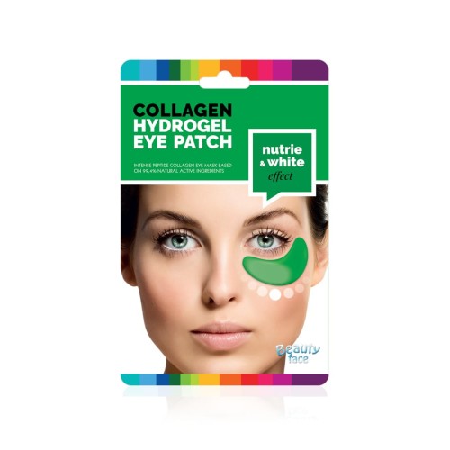BeautyFace - Zestaw 5 par rozjaśniająco-odżywczych kolagenowych płatków pod oczy z ekstraktem z ogórka i algami 
