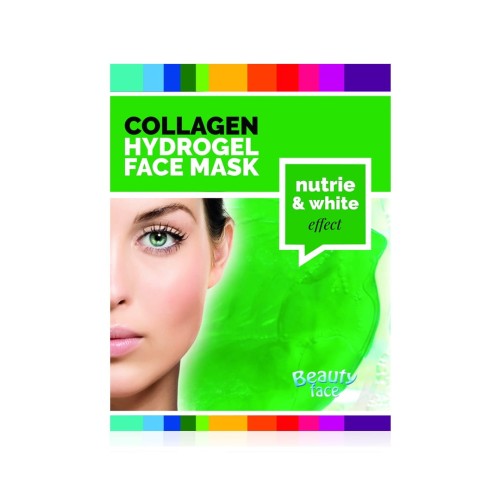 Beautyface - Rozświetlająco-nawadniający zabieg kolagenowy z ekstraktem z ogórka i algami morskmi (maska+serum) 
