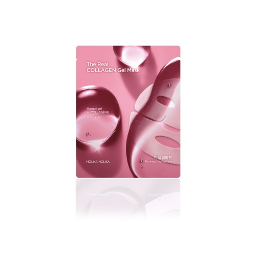 Holika Holika The Real Gel Mask Collagen 35g - Hydrożelowa maska całonocna poprawiająca elastyczność