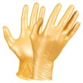 Rękawiczki medyczne nitrylowe Fancy złote perłowe