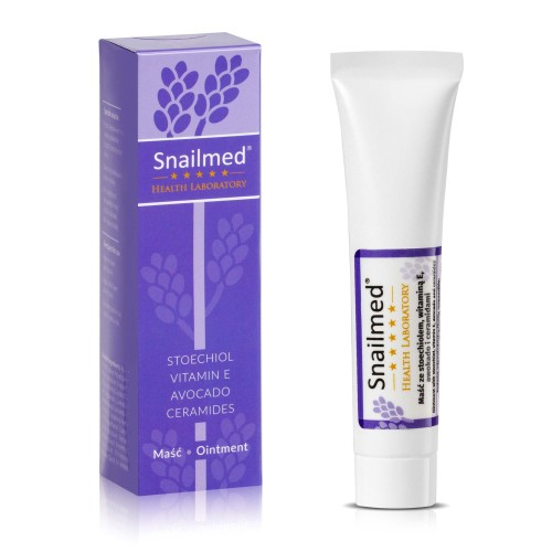 Snailmed Lawendowa odbudowująca maść na rozstępy ze stoechiolem i ceramidami 15ml 
