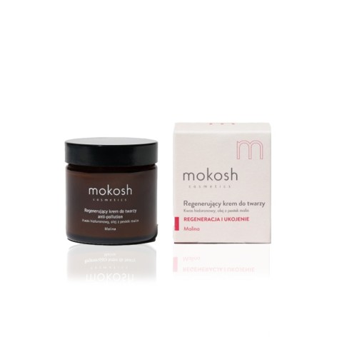 Mokosh Regenerujący krem do twarzy anti-pollution Malina 60ml
