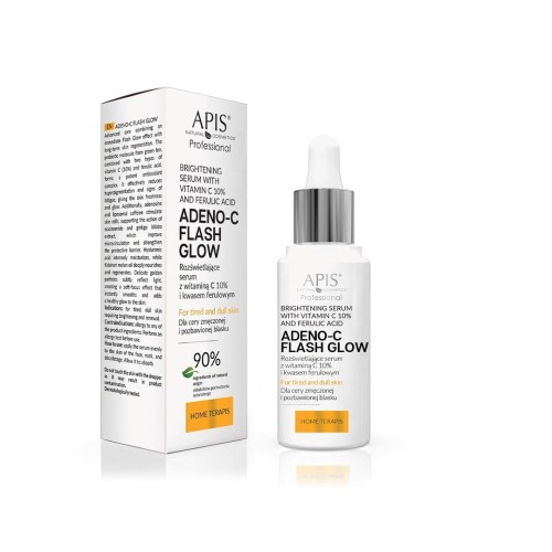 Apis Adeno-C Flash Glow HOME TERAPIS Rozświetlające serum do twarzy z witaminą C i kwasem ferulowym 30ml