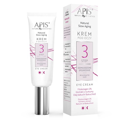 Apis Natural Slow Aging Krem pod oczy STEP 3 - odmłodzone spojrzenie 15ml 