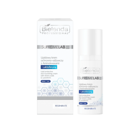 Bielenda Professional Supremelab Lipidowy Krem Ochronno-Odżywczy z Aminokwasami i Laktoferyną 50ml