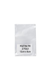 Kształtka z folii prostokąt 8cmx12cm 100szt.