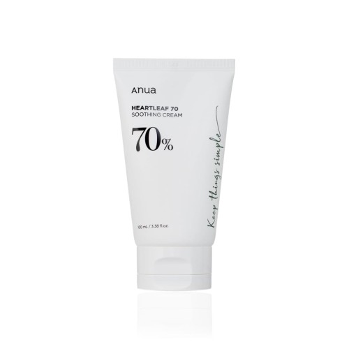 Anua - Heartleaf 70% Soothing Cream - Łagodzący krem do twarzy z pstrolistką 100ml