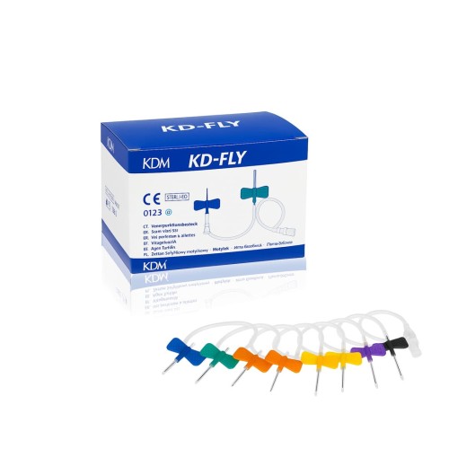 KD-Fly Igły iniekcyjne typu motylek 10szt. - różne rozmiary 