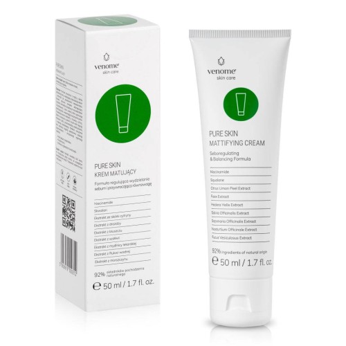 Venome Pure Skin Mattifying Cream - Krem matujący 50ml