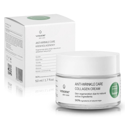 Venome Anti-Wrinkle Care Collagen Cream - Krem z kolagenem 50ml