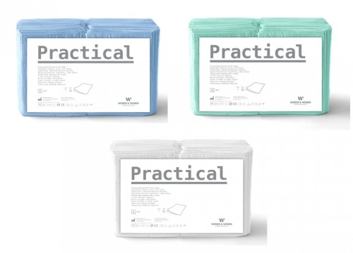 Jednorazowe podkłady medyczne Practical 100szt. 