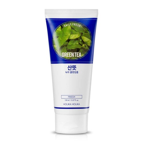 Holika Holika Daily Fresh Greentea Cleansing Foam - Pianka oczyszczająca do twarzy z ekstraktem z zielonej herbaty 150ml 