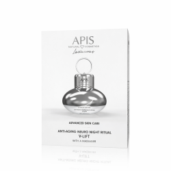 Apis Advanced Skin Care Anti-Aging Neuro Night Ritual V-Lift - Przeciwzmarszczkowy neuro-rytuał z masażerem dla cery dojrzałej na noc 50ml
