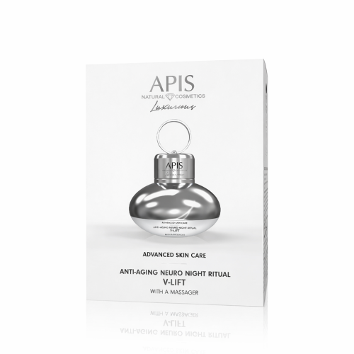Apis Advanced Skin Care Anti-Aging Neuro Night Ritual V-Lift - Przeciwzmarszczkowy neuro-rytuał z masażerem dla cery dojrzałej na noc 50ml
