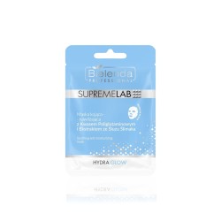 Bielenda Professional Supremelab Hydra Glow Maska w płacie kojąco-nawilżająca Kwasem Poliglutaminowym i Ekstraktem ze Śluzu Ślimaka 1 szt. 