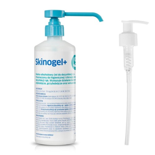 Medilab Skinogel+ żel do dezynfekcji rąk z pompką 500ml