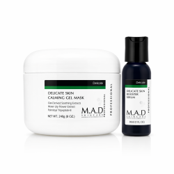 M.A.D Delicate Skin Calming Gel Mask Łagodząca maska w żelu 240g + Booster Serum 30ml