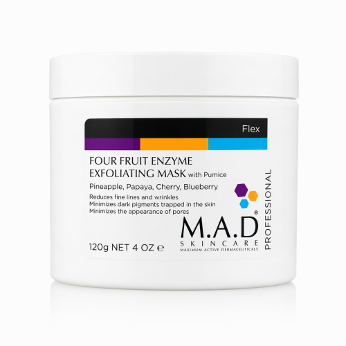 M.A.D Flex Four Fruit Enzyme Exfoliating Mask Peeling eznymatyczno-mechaniczny 120g