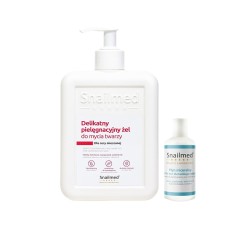 Snailmed Delikatny pielęgnacyjny żel do mycia twarzy 300ml + płyn miceralny 20ml gratis