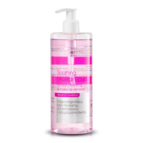 Bielenda Professional Kojąco-łagodzący płyn micelarny do demakijażu i oczyszczania twarzy 500ml