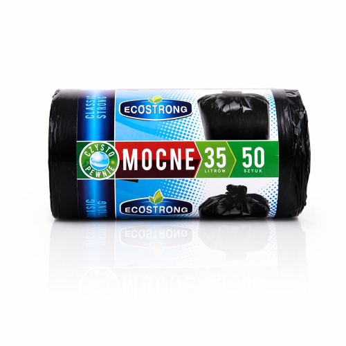 Worki na odpady czarne 35l LDPE 50szt.