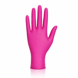 Rękawiczki nitrylowe Mercator Nitrylex 100szt. Magenta - różne rozmiary 