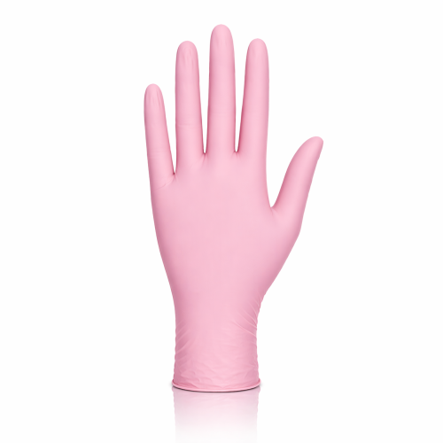 Rękawiczki nitrylowe Mercator Nitrylex 100szt. Pink - różne rozmiary 