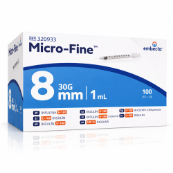 Strzykawki EMBECTA Micro-Fine insulinowe z igłą 0,3x8mm 10szt. 1ml U100 