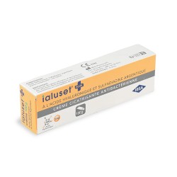 Ialuset Plus - krem z kwasem hialuronowym z dodatkiem srebra (100g)