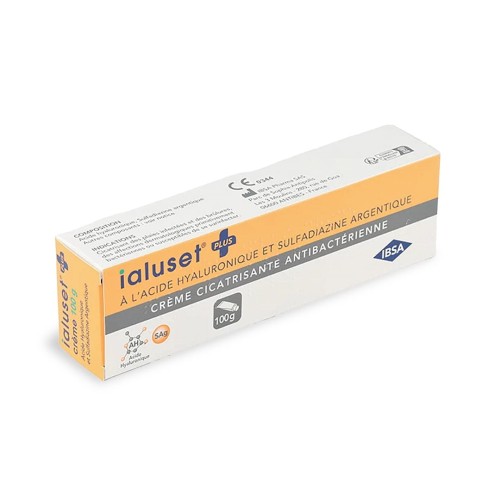 Ialuset Plus - krem z kwasem hialuronowym z dodatkiem srebra (100g)