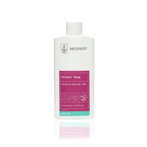 MEDISEPT Velodes Soap - Emulsja do mycia rąk i ciała 500ml