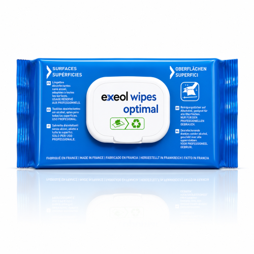 Medilab Exeol Optimal flow pack - Bezalkoholowe chusteczki do dezynfekcji 100szt. 